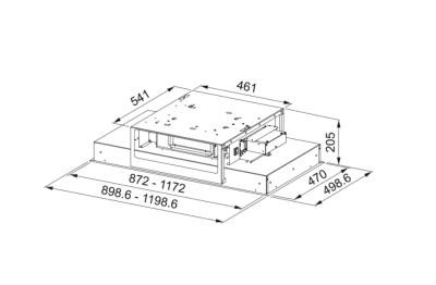 Franke Mythos plafondunit RVS afzuigkap 90cm 350.0679.881