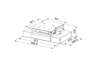 Franke Maris plafondunit wit glas afzuigkap 90cm 350.0679.886