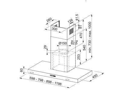Franke Mythos Tale wandmodel RVS afzuigkap 90cm 325.0597.294