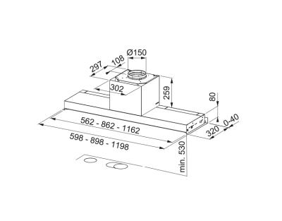 Franke Maris Style Drip Free inbouw afzuigkap RVS 60cm 305.0662.836
