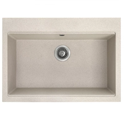 Aquadesign Natura granieten opbouw spoelbak beige zand 70x50cm 1208958172