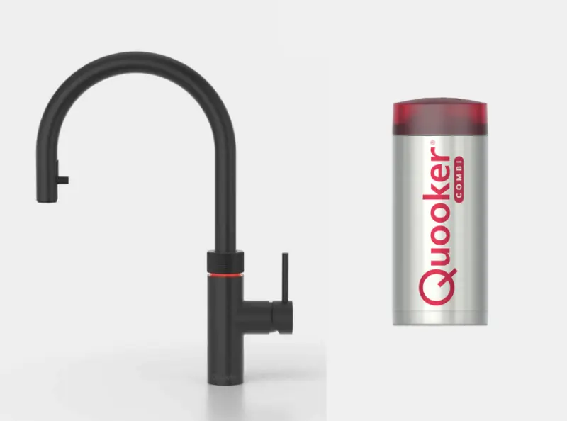 Quooker Flex Gun Metal COMBI Warm, koud, kokend water 22XGME