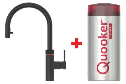 Quooker Flex Gun Metal COMBI & CUBE Warm, koud, kokend, gefilterd, koud, bruisend water 22XGME+CUBE