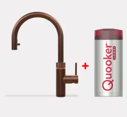 Quooker Flex Rose Koper Combi+ & CUBE Warm, koud, kokend, gefilterd, koud, bruisend water 22+XRCO+CUBE