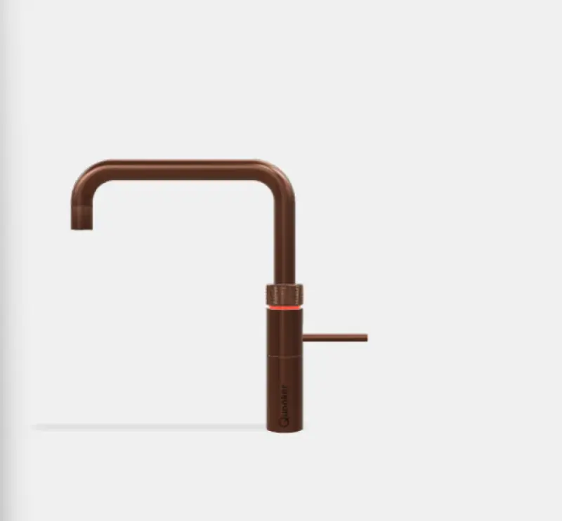 Quooker Fusion Square Rose Koper Combi+ & CUBE Warm, koud, kokend, gefilterd, koud, bruisend water 22+FSRCO+CUBE