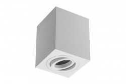 Lamp surface mounted SENSA, aluminium, 90x90x115, IP20, max 50W, square, white housing