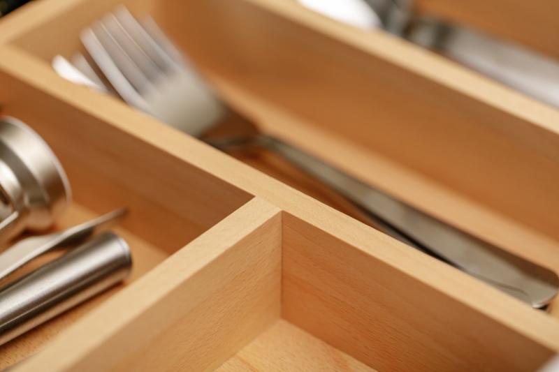 Decor Cutle Bestekbakken Verstelbaar bestekrek  Kleur Beuken 1208966290