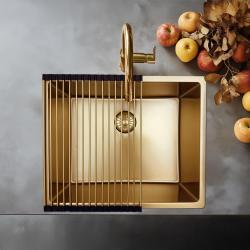 Pure.Sink Prestige rolmat spoelbak Goud PPGRM40-60