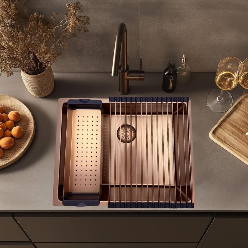 Pure.Sink Prestige rolmat spoelbak Koper PPGRM40-62