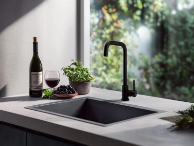 Pure.Sink Elite Steel Pure keukenkraan Mat zwart PS8010-10