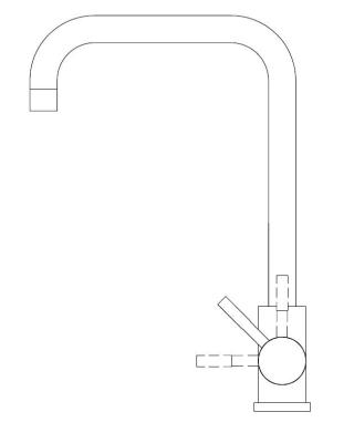 Pure.Sink Elite Steel Pure keukenkraan PVD geborsteld goud  PS8010-60