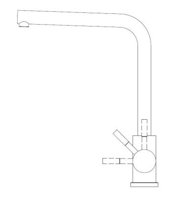 Pure.Sink Elite Steel Spark keukenkraan RVS PS8040-02