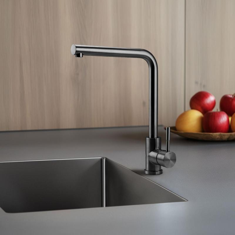 Pure.Sink Elite Steel Spark keukenkraan PVD Gun metal PS8040-61