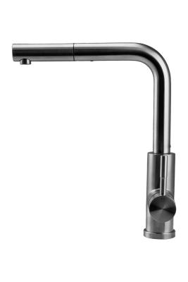 Pure.Sink Elite Steel Spark-S keukenkraan RVS met uittrekbare uitloop en sproeistand PS8041-02