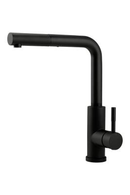 Pure.Sink Elite Steel Spark-S keukenkraan Matzwart met uittrekbare uitloop PS8041-10