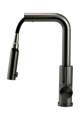Pure.Sink Elite Steel Spark-S keukenkraan PVD Gun metal met uittrekbare uitloop PS8041-61