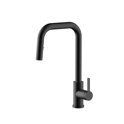 Pure.Sink Elite Steel Crystal-S keukenkraan Matzwart met uittrekbare uitloop PS8050-10