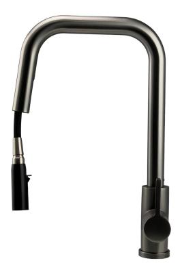 Pure.Sink Elite Steel Crystal-S keukenkraan PVD Gun metal met uittrekbare uitloop PS8050-61