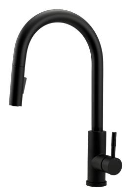 Pure.Sink Elite Steel Stream-S keukenkraan Matzwart met uittrekbare uitloop PS8045-10