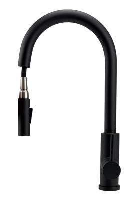 Pure.Sink Elite Steel Stream-S keukenkraan Matzwart met uittrekbare uitloop PS8045-10