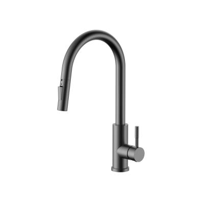 Pure.Sink Elite Steel Stream-S keukenkraan PVD Gun metal met uittrekbare uitloop PS8045-61
