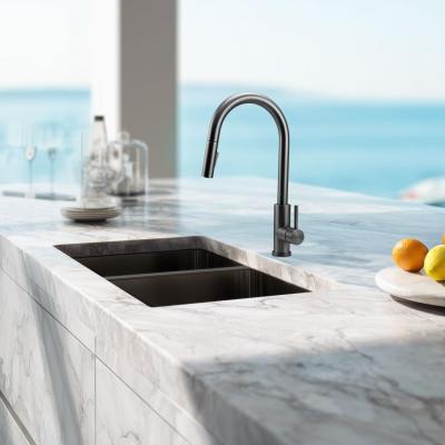 Pure.Sink Elite Steel Stream-S keukenkraan PVD Gun metal met uittrekbare uitloop PS8045-61