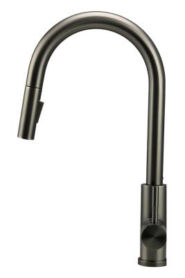 Pure.Sink Elite Steel Stream-S keukenkraan PVD Gun metal met uittrekbare uitloop PS8045-61