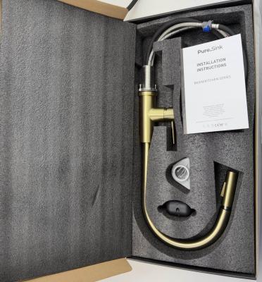 Pure.Sink Elite Steel Stream-S keukenkraan PVD Gun metal met uittrekbare uitloop PS8045-61