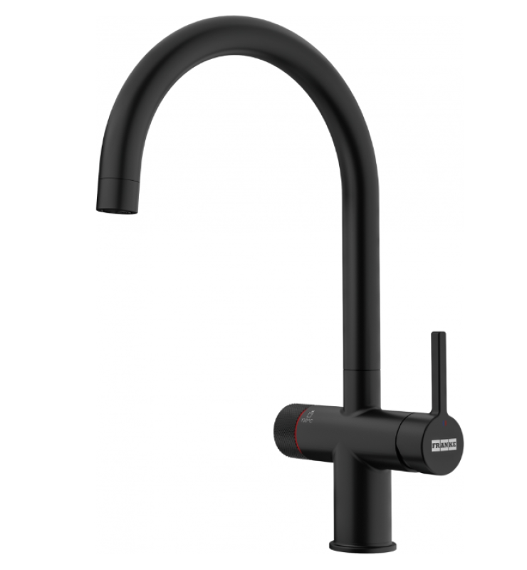 Franke Maris water hub 4L boiler 3-1 met Twist mechanische kokend water kraan mat zwart met waterhub bypass 1208967862