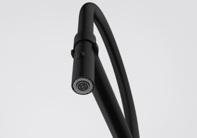 Franke Icon Eenhendel Keukenmengkraan met Flexibele Handdouche, Zwart 115.0690.598