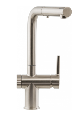 Franke Active Twist Eenhendel Mengkraan RVS met Uittrekbare Uitloop en Geïntegreerde Waste Bediening 115.0653.505