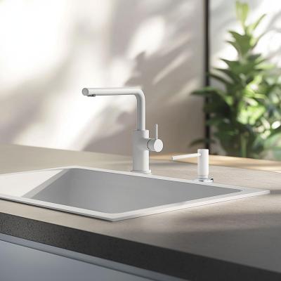 Franke Active keuken inbouw zeepdispenser graniet Polar White Wit 112.0633.079