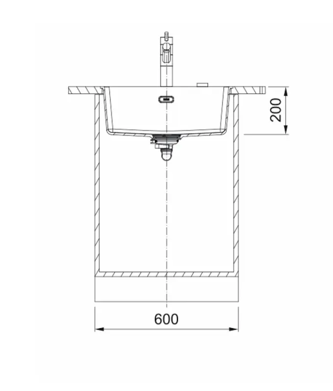 Franke Maris MRG 110-52 Fragranite Slate Grey Spoelbak - Onderbouw, Grijs donker 125.0714.603