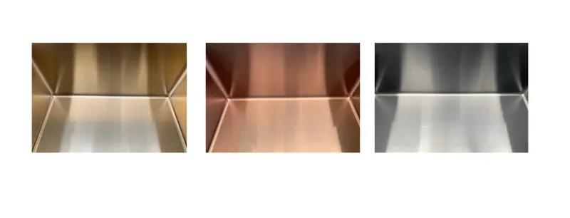 OUTLET Licht Beschadigd Ausmann Mosel RVS spoelbak koper kleur PVD Copper 50x40 onderbouw 1208969710