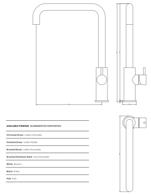 Waterevolution Flow keukenmengkraan met haakse draaibare uitloop messing T158HLE
