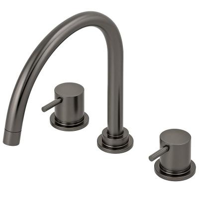 Waterevolution Flow 3-gats keukenmengkraan metdraaibare uitloop en gefilterd water aansluiting gun metal T152UGME