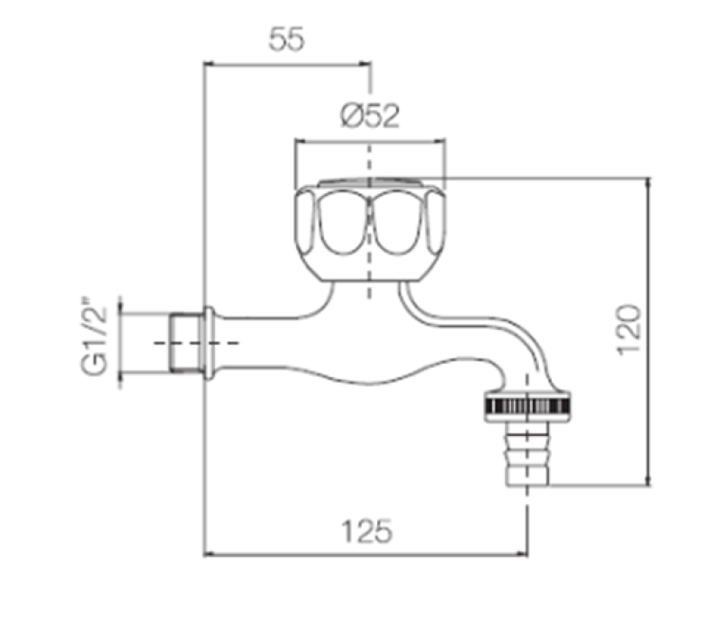 PB Garden Kraan met Tuinslangaansluiting 1208969798