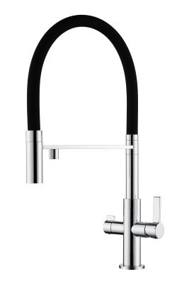 Ausmann Claridge 3-Weg Keukenmengkraan met Flexibele Uitloop en Gefilterd Water – RVS - 1208970505