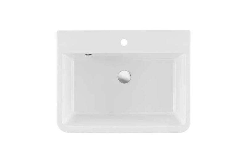 Ausmann Ceramic Frost Keramische Witte Spoelbak - Opbouw 660 x 506 mm met kraangatbank 1208970517