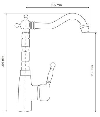 Graniteland Verve Keukenmengkraan Arduin hardsteen look met draaibare uitloop 1208970701