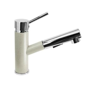 Graniteland Ceres Keukenmengkraan Beige zand met Uittrekbare Uitloop en Dubbel-Functie Handdouche 1208970708