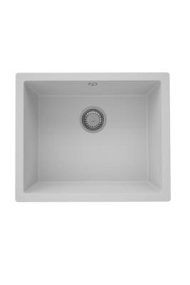 GraniteMy Universal Granieten Grijs Spoelbak 50x40 cm Opbouw, Onderbouw en Vlakinbouw met RVS Plug 1208970745