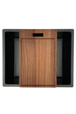 Pure.Sink Prestige  Combinatieset Gun metal spoelbak 50x40 cm met Gun metal Keukenkraan 1208970763