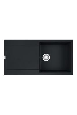 Franke Maris MRG 611-97 Fragranite Mat Zwart Spoelbak 97 x 50 cm Opbouw met Afdruipgedeelte 114.0628.967