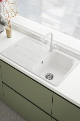 Franke Lina L Keukenkraan Polar white met Uittrekbare Uitloop 115.0728.485