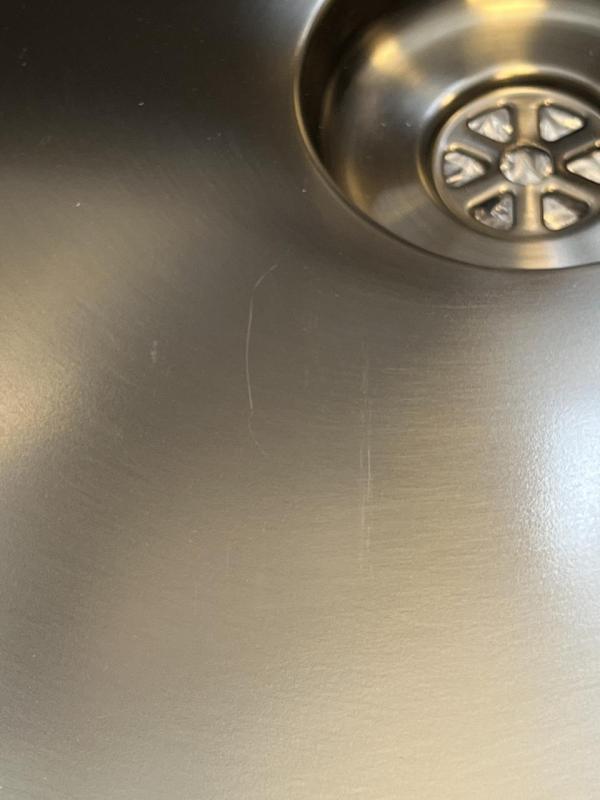 OUTLET Bekrast Pure.Sink Prestige spoelbak 40x40cm PVD Gun Metal 10mm radius onderbouw, vlakbouw, opbouw PPG4040-61