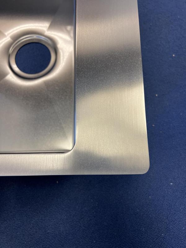 OUTLET  Schade bak Ausmann Weser RVS spoelbak antraciet kleur PVD Gun Metal 55x51 met kraangat onderbouw vlakbouw en opbouw 067144