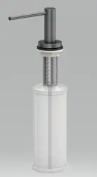 OUTLET KRASJE OP Quadri Swindon Luxe Inbouw Zeepdispenser gun metal van boven navulbaar 1208971513