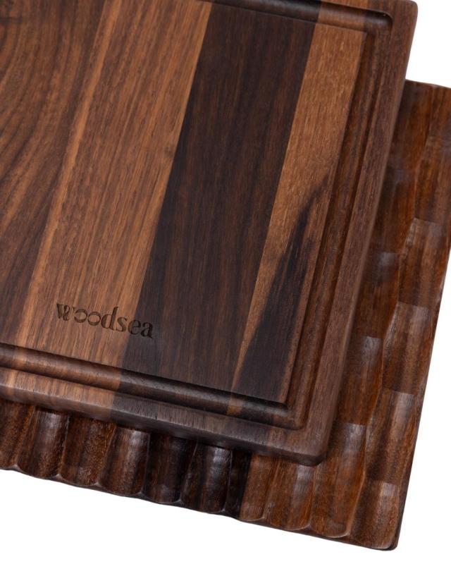 Woodsea Dunes Walnut S - Walnoothouten Dunes Snijplank 27x20 cm 1208971547