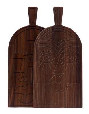 Woodsea Mask Walnut - Walnoothouten Mask snij- en serveerplank 38x19 cm 1208971561
